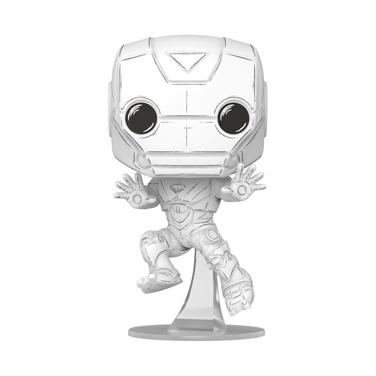 Funko Pop! Marvel: Marvel Sketched - Iron Man- Figura de Vinilo Coleccionable