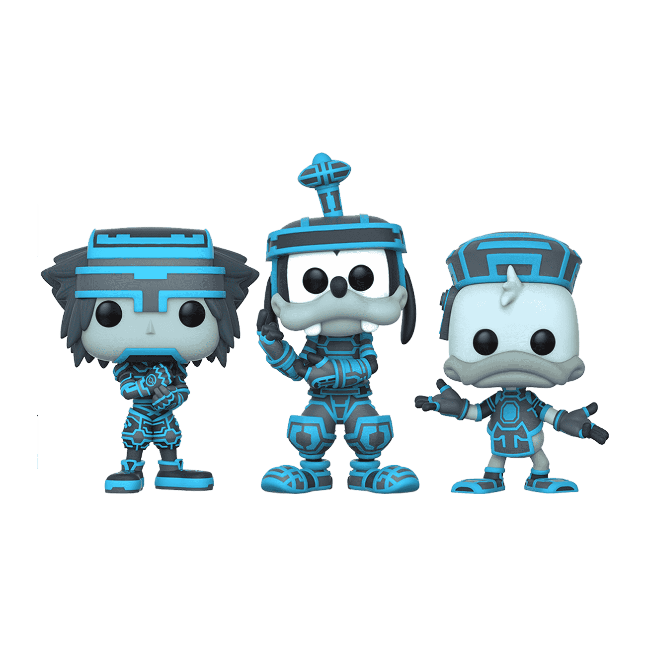 Funko ファンコ　pop 　キングダムハーツ　フィギュア　3体セット　トロン 3 Pack - Sora, Goofy, and Donald (Tron)