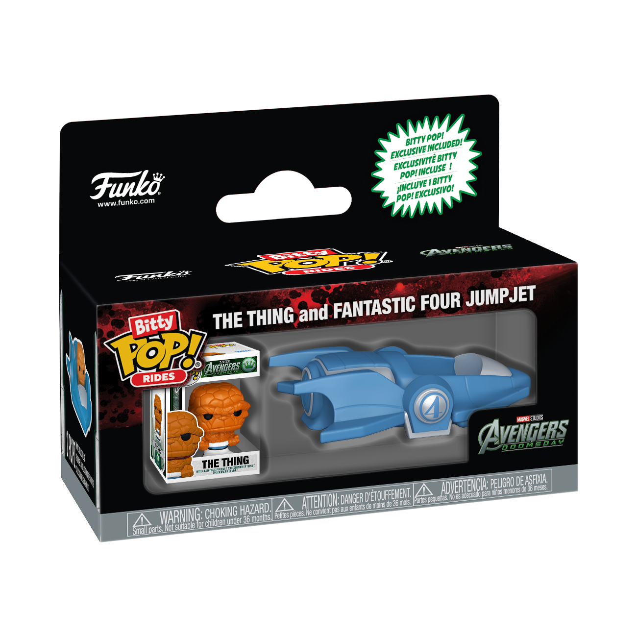 Funko Bitty Pop! Ride The Thing and Fantastic Four Jumpjet