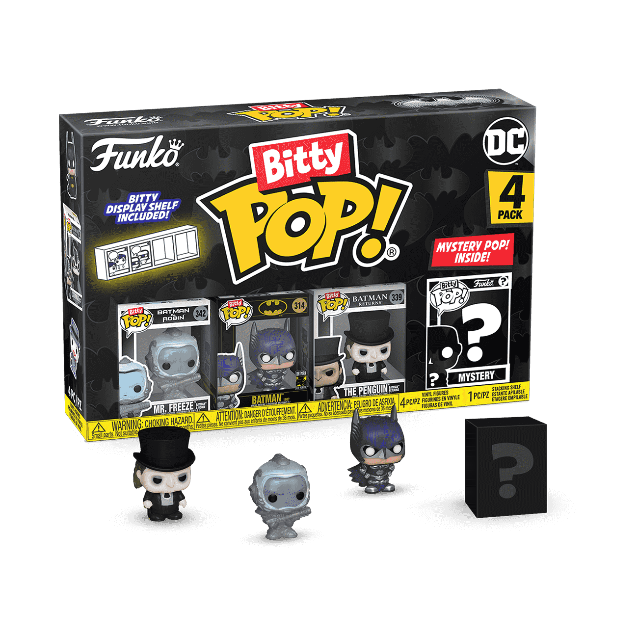 Funko Bitty Pop! Batman 85th - Freeze 4PK Y una Minifigura Misteriosa Sorpresa