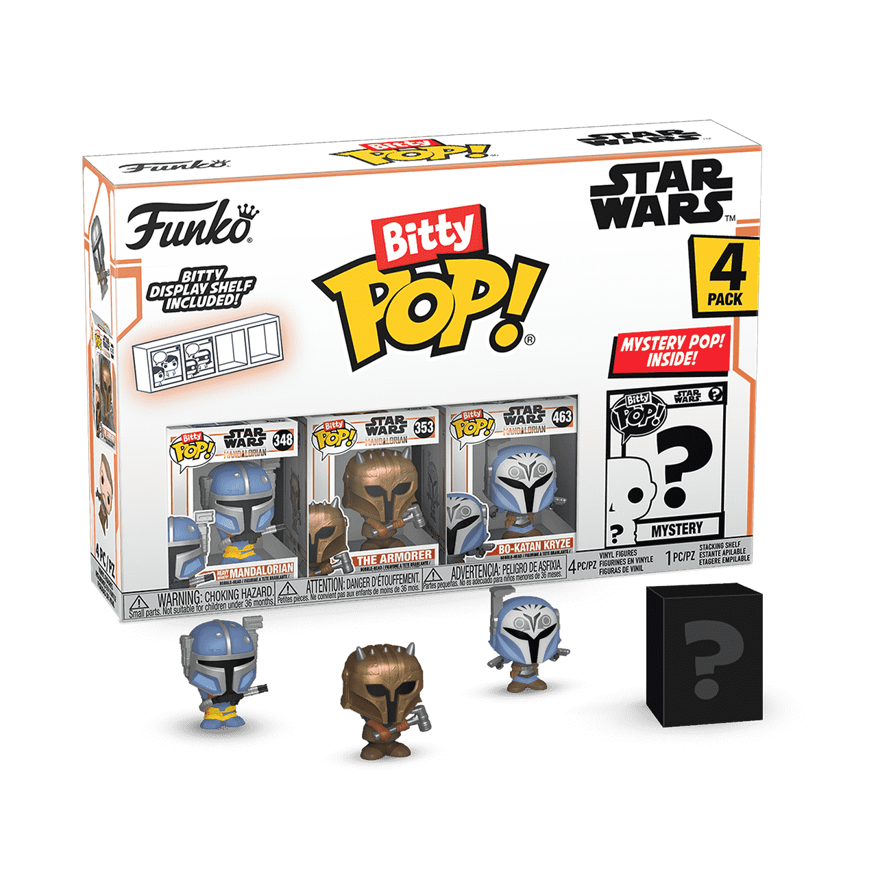 Disney - FUNKO POP! スターウォーズ　マンダロリアン　4パック限定 Bitty Pop! Star Wars The Mandalorian 4-Pack Series 1 | Funko