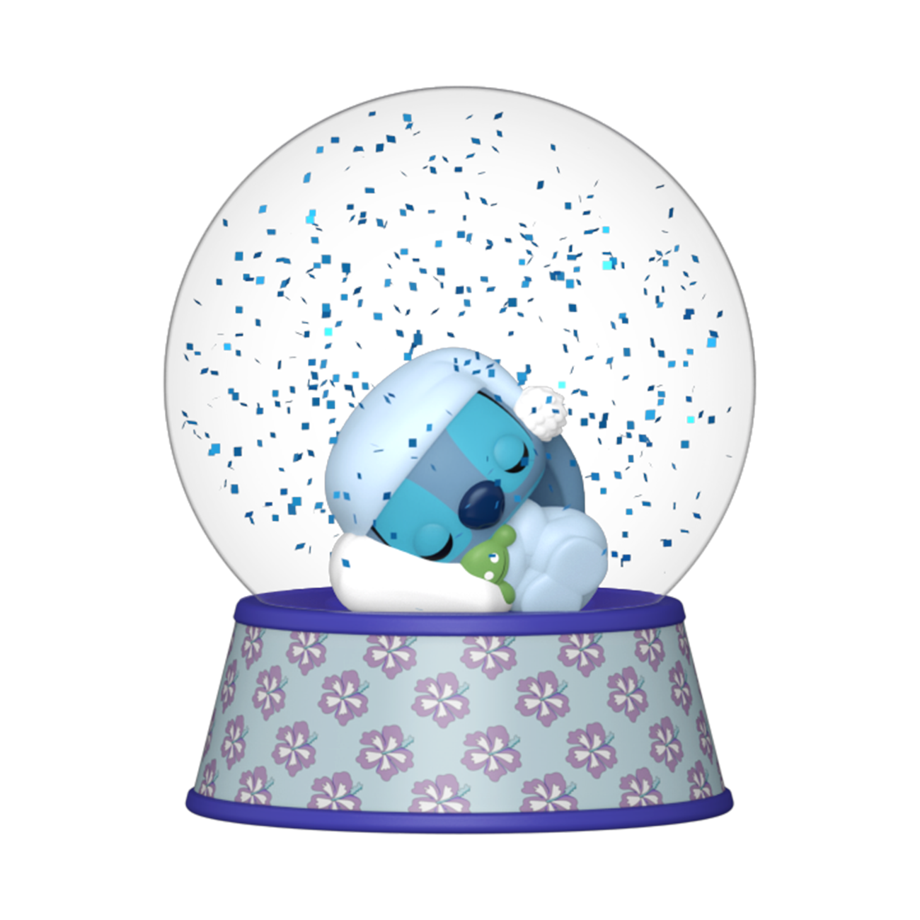 Sleeping Stitch Mini Glitter Globe | Funko