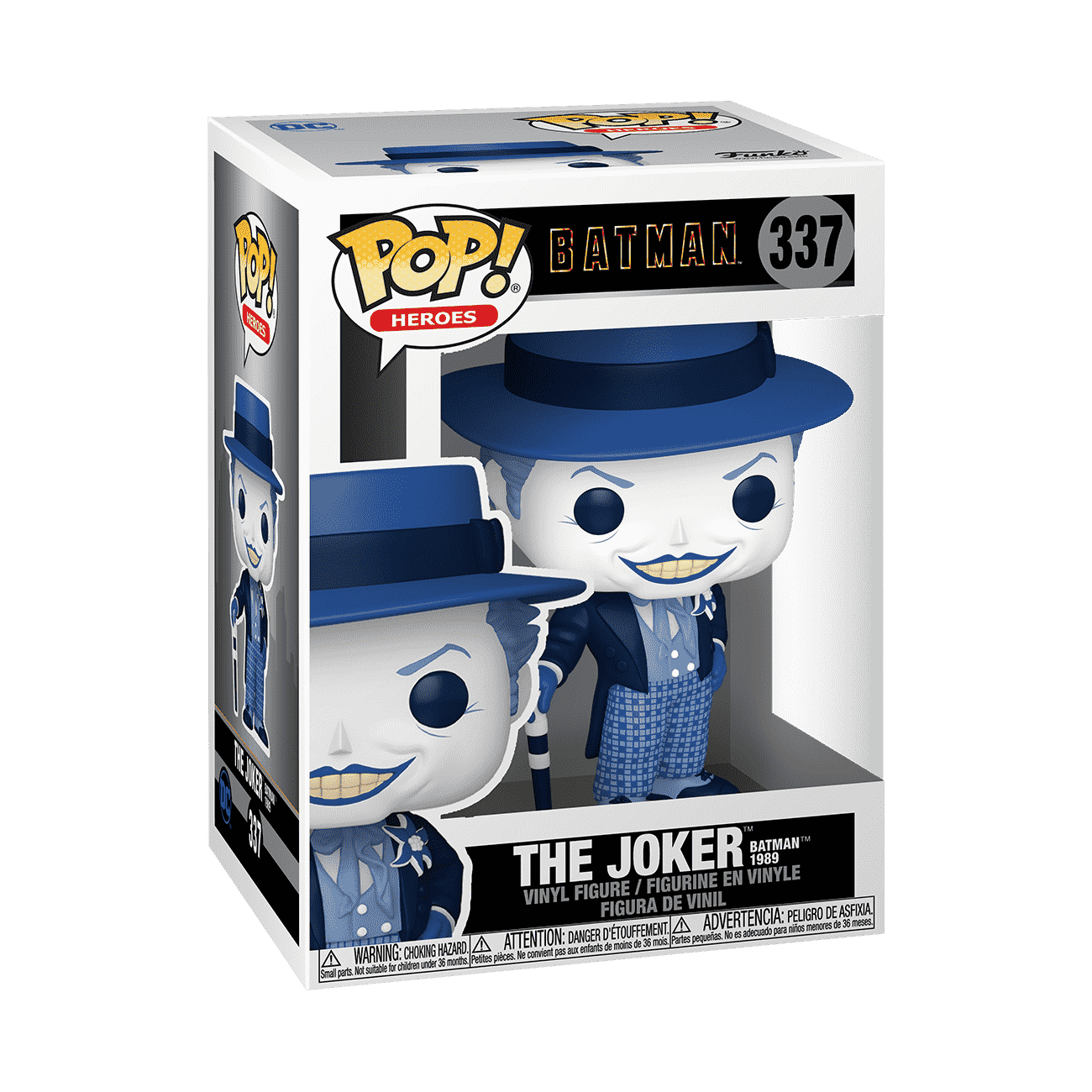 DC Comics Funko Pop! & Tee Box Batman 89 Joker avec Haut-Parleur Taille M