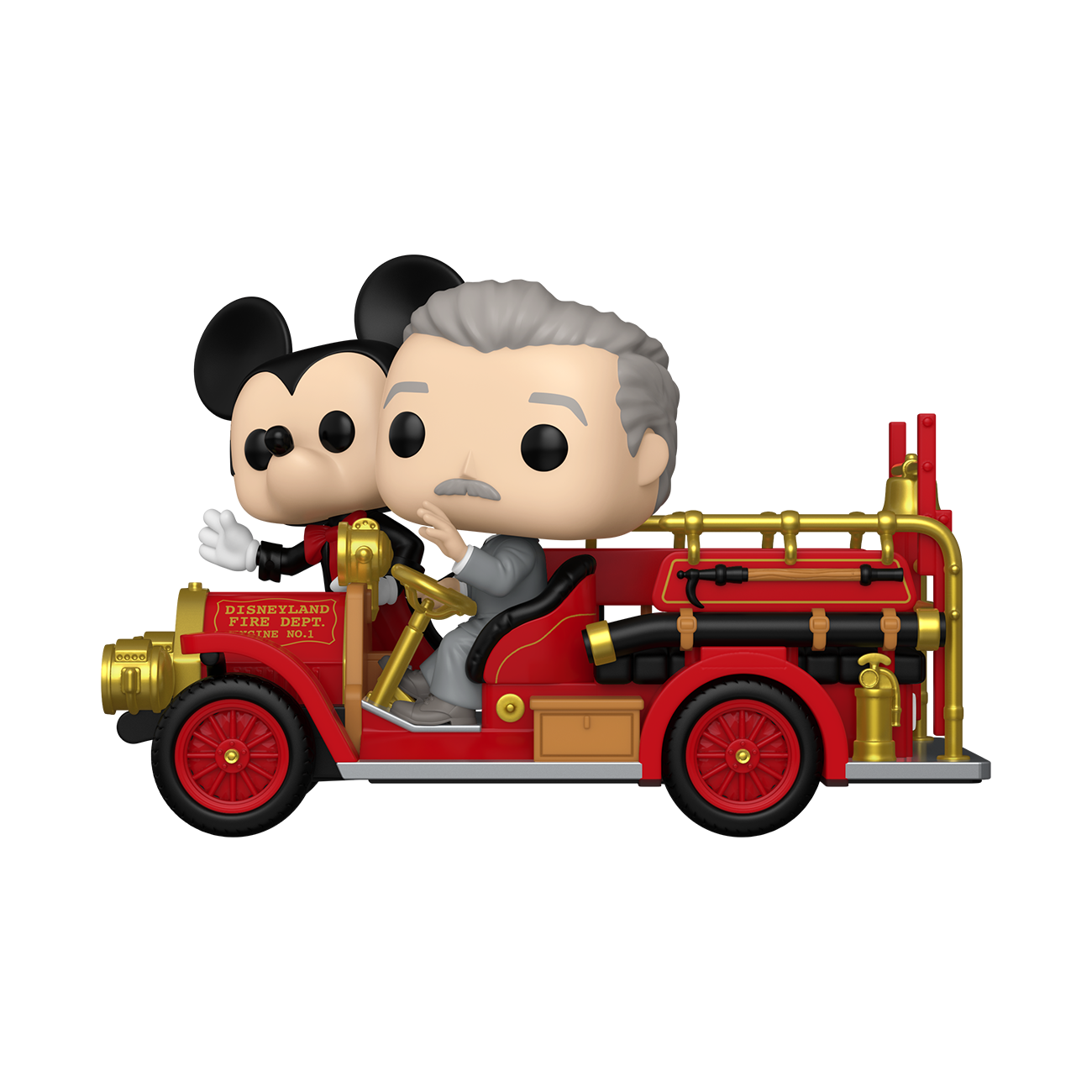 Pop! Rides Deluxe Mickey Mouse & Walt on Fire Engine | From the