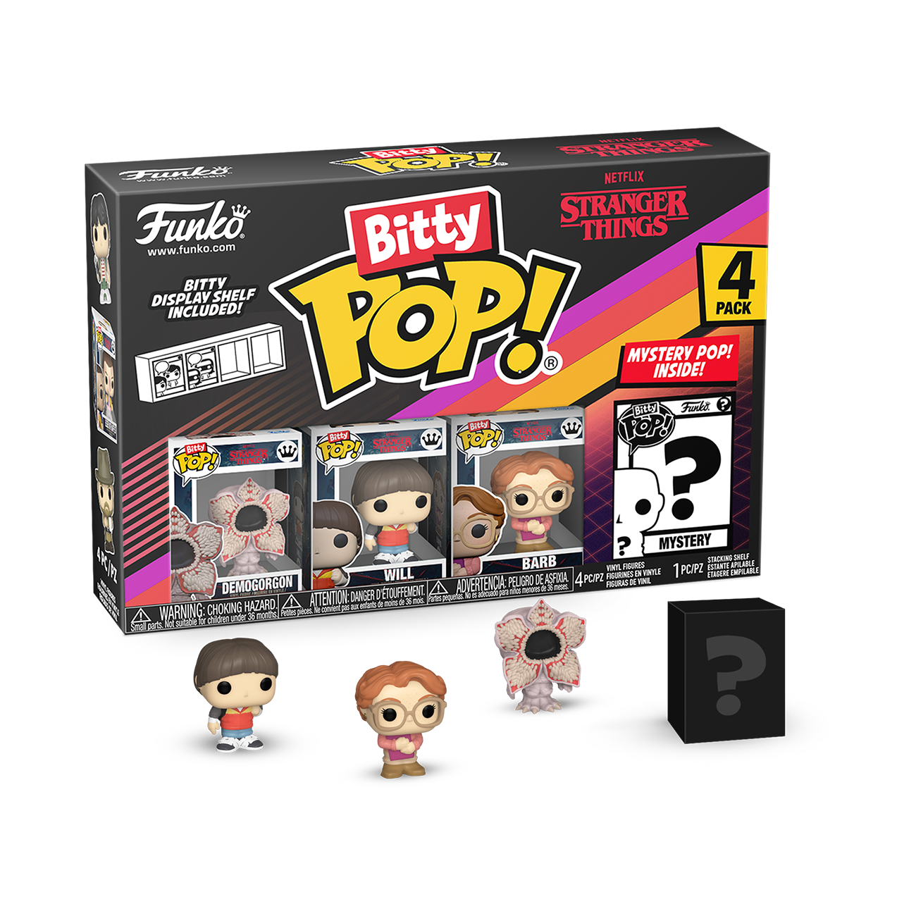 Buy Bitty Pop Stranger Things 4 Pack Series 1 At Funko Buy Bitty Pop Stranger Things 4 Pack Series 1 At Funko