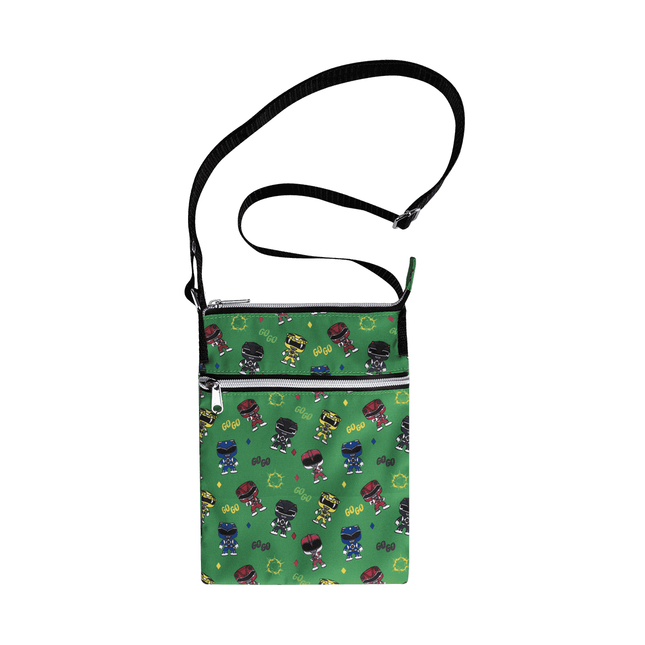 Power Rangers Character Print Passport Crossbody