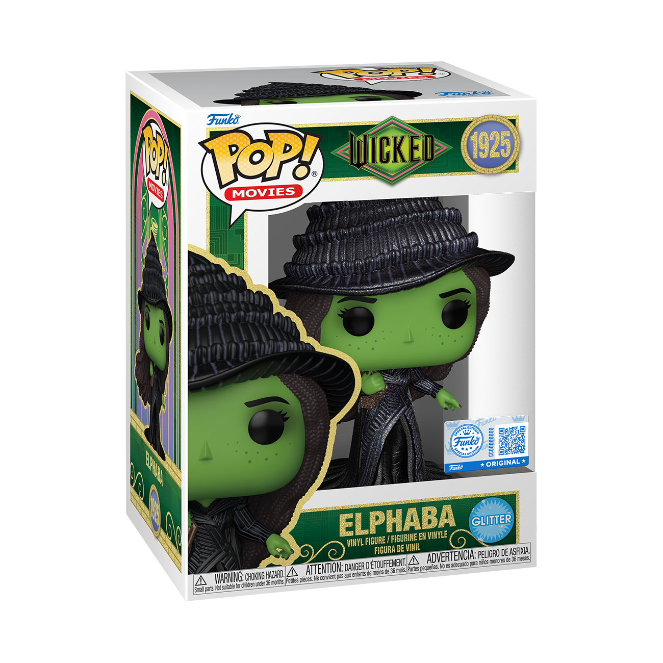 Pop! Elphaba with Grimmerie (Glitter) | Funko
