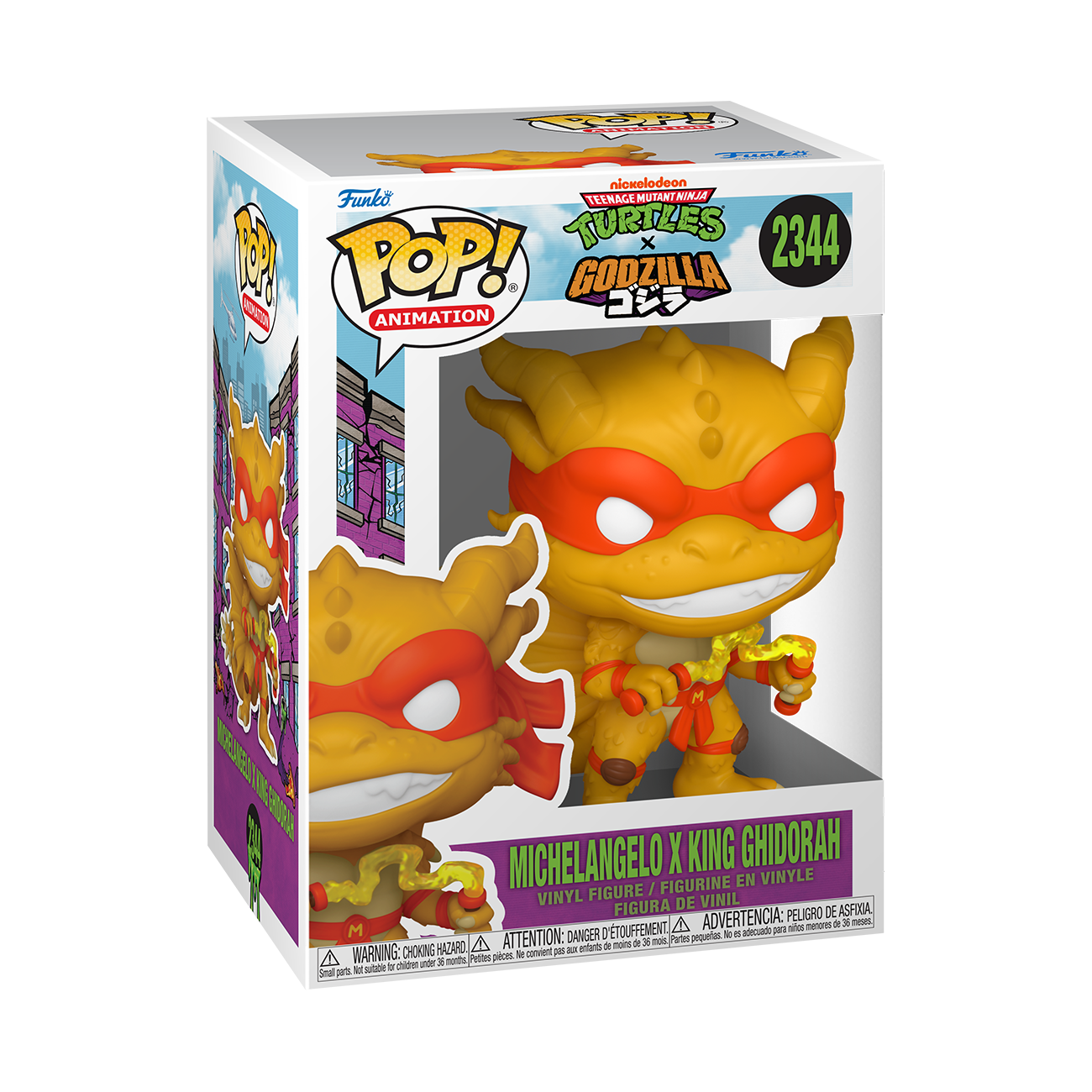 Pop! Michelangelo x King Ghidorah | Funko