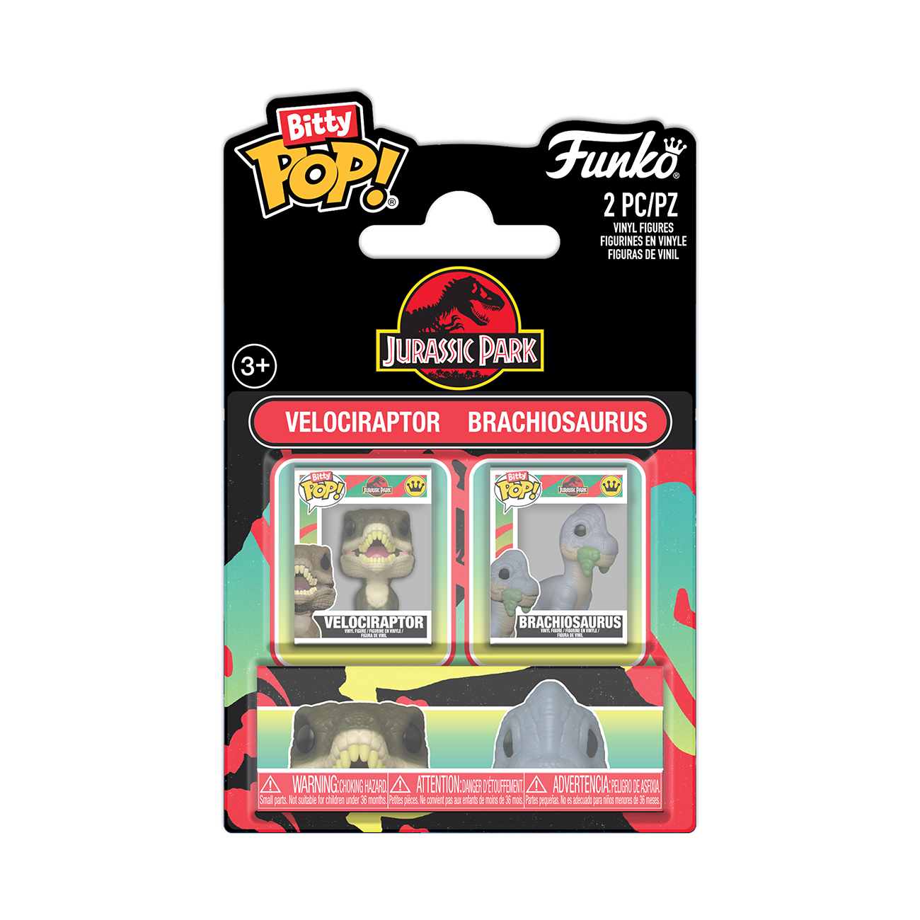 Funko Bitty Pop! Velociraptor & Brachiosaurus 2-Pack