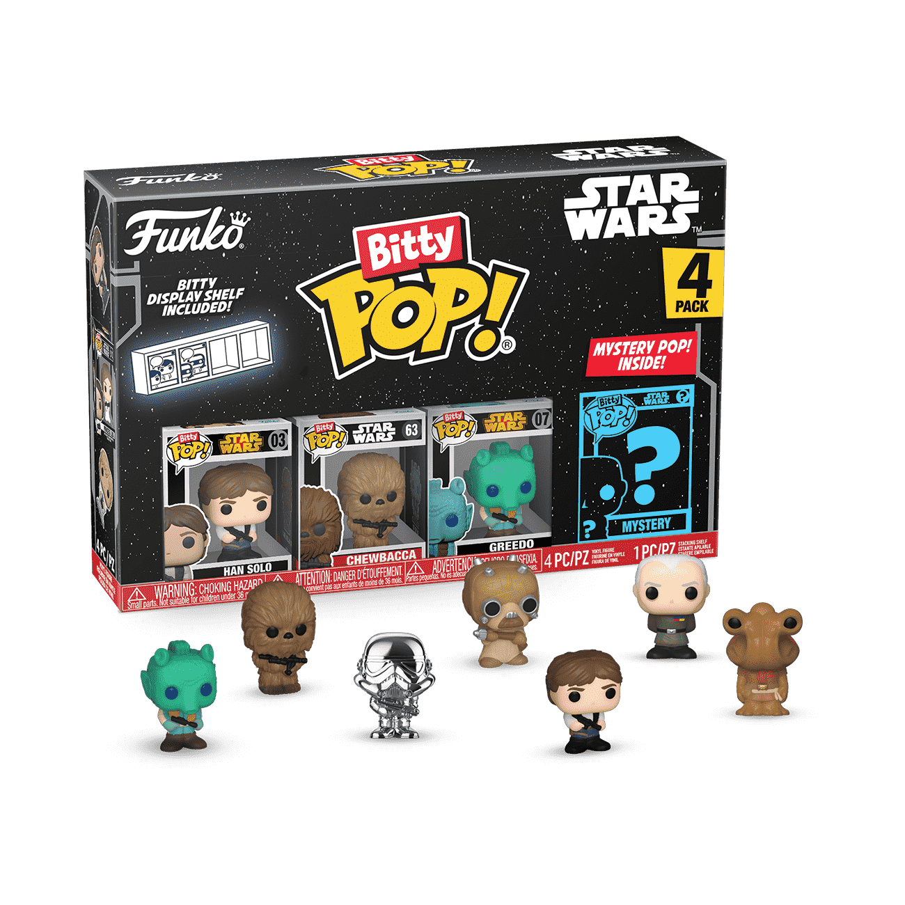 Bitty Pop! Star Wars 4-Pack Series 3 | Funko