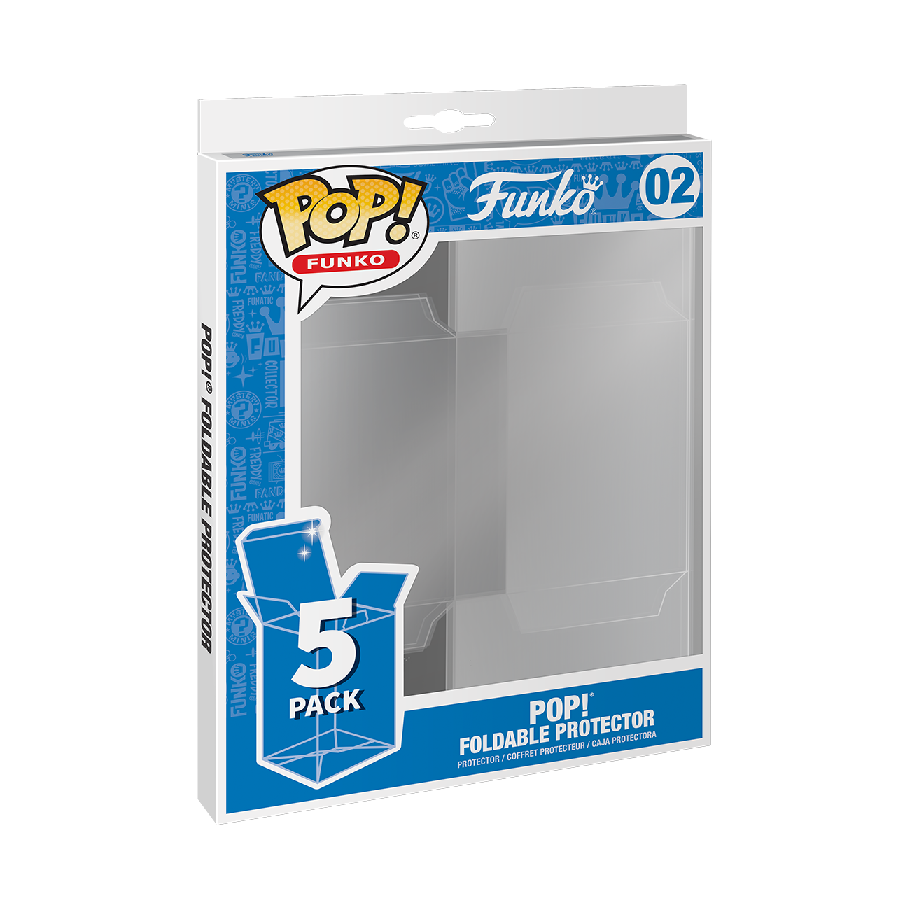 Funko Pop! Protector: 5PK Foldable Premium Display Cases (Non-UV) - Para Figuras de Vinilo Coleccionables