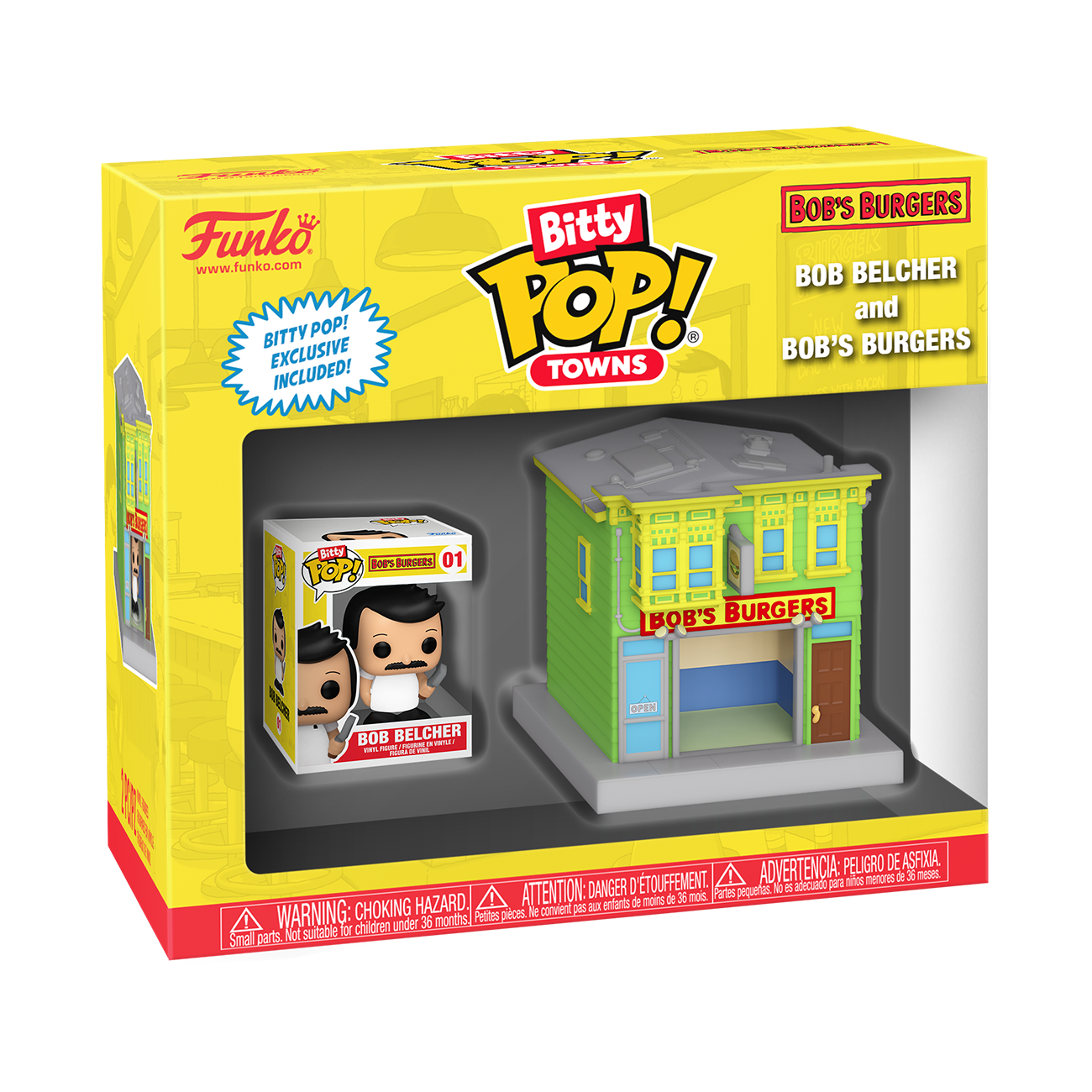 Bitty Pop! Towns Bob Belcher and Bob's Burgers | Funko
