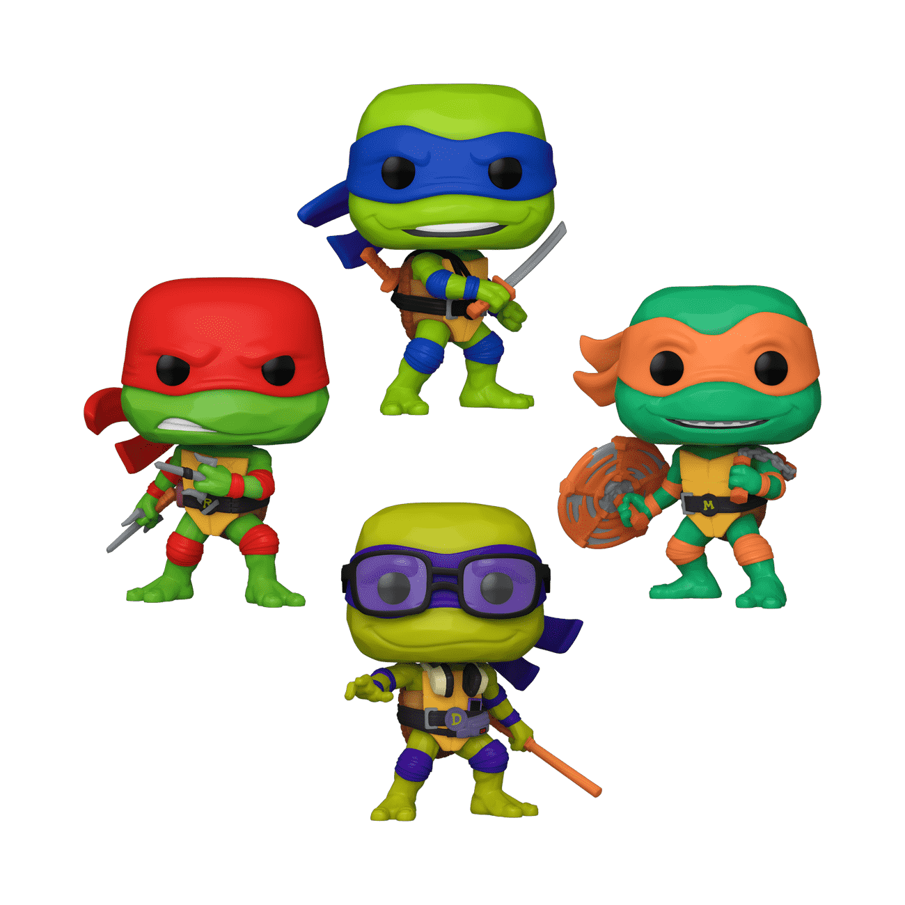 Foranderlig Narkoman konkurrenter Buy Pop! Teenage Mutant Ninja Turtles Mutant Mayhem (Glow) 4-Pack at Funko.