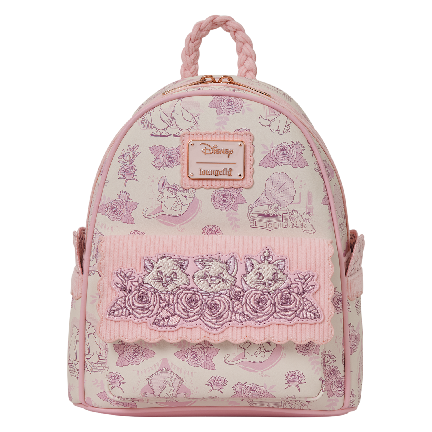 The Aristocats Exclusive All-Over Print Mini Backpack | Officially Licensed | Plastic | Loungefly