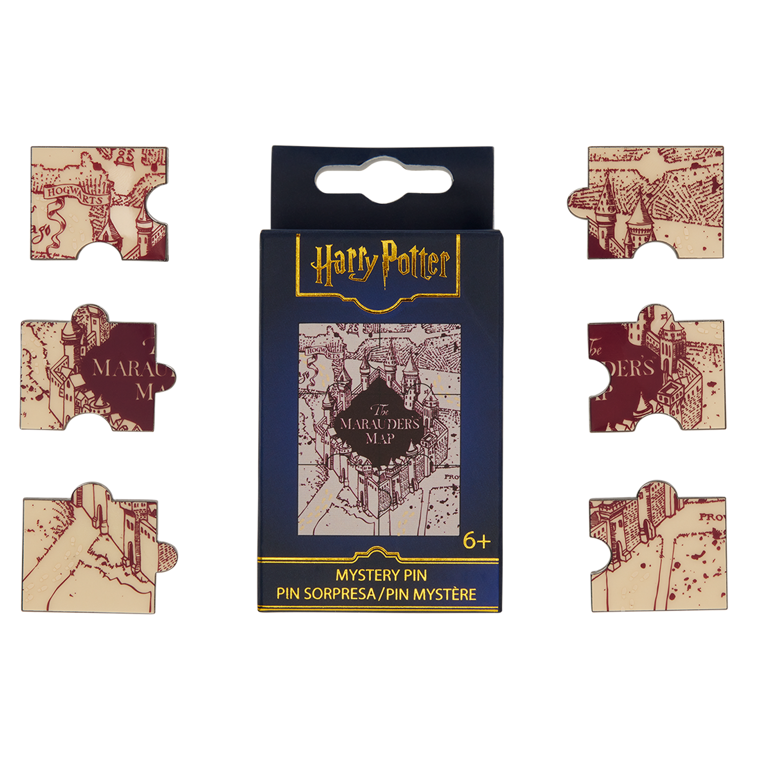 Harry Potter Exclusive The Marauder's Map Puzzle Mystery Box Pin | Officially Licensed | Loungefly