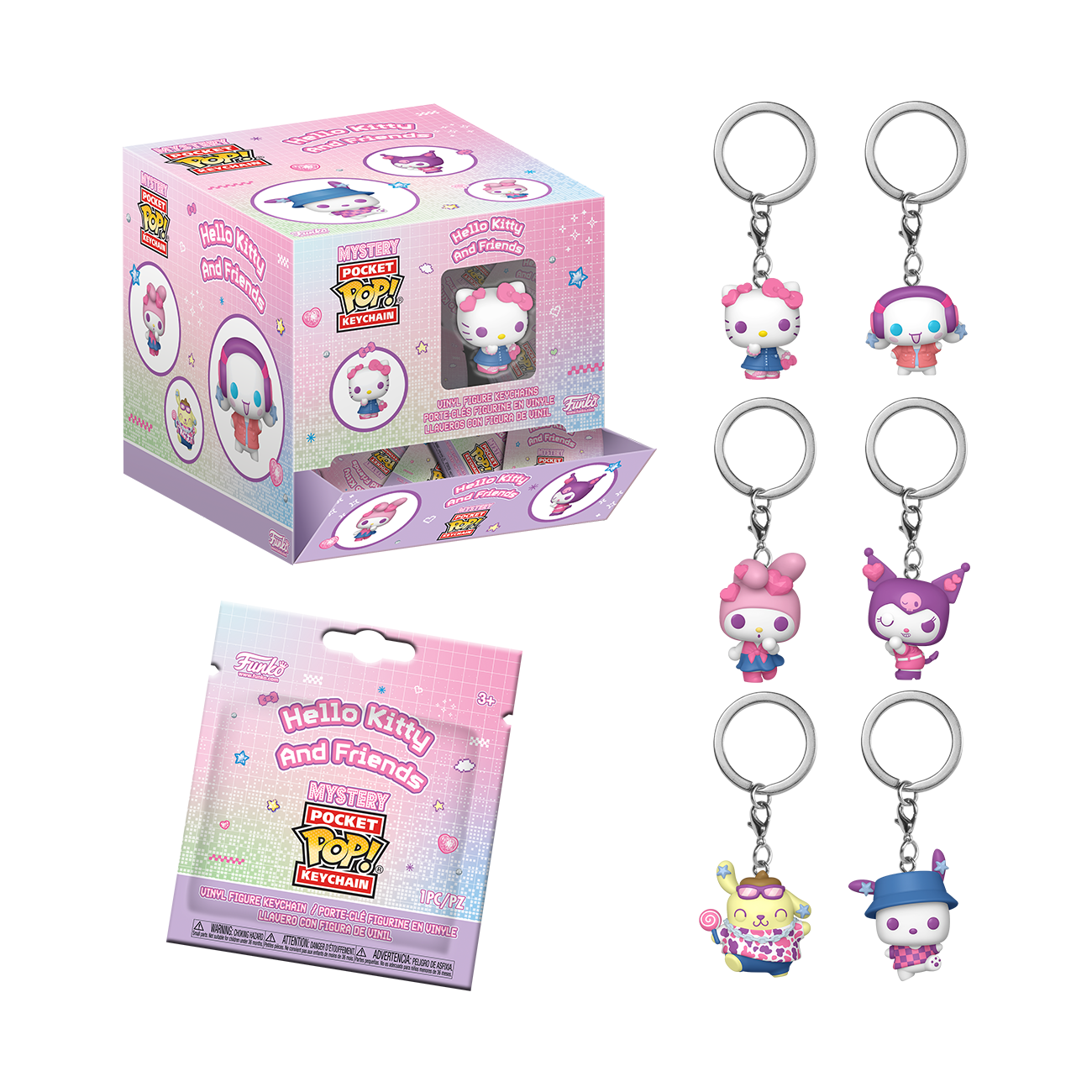 Funko Mystery Pop! Keychain Hello Kitty & Friends Y2K Digital Dream