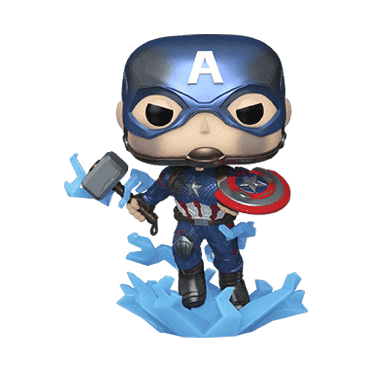 Pop! Captain America with Broken Shield (Glow) | From the Vault