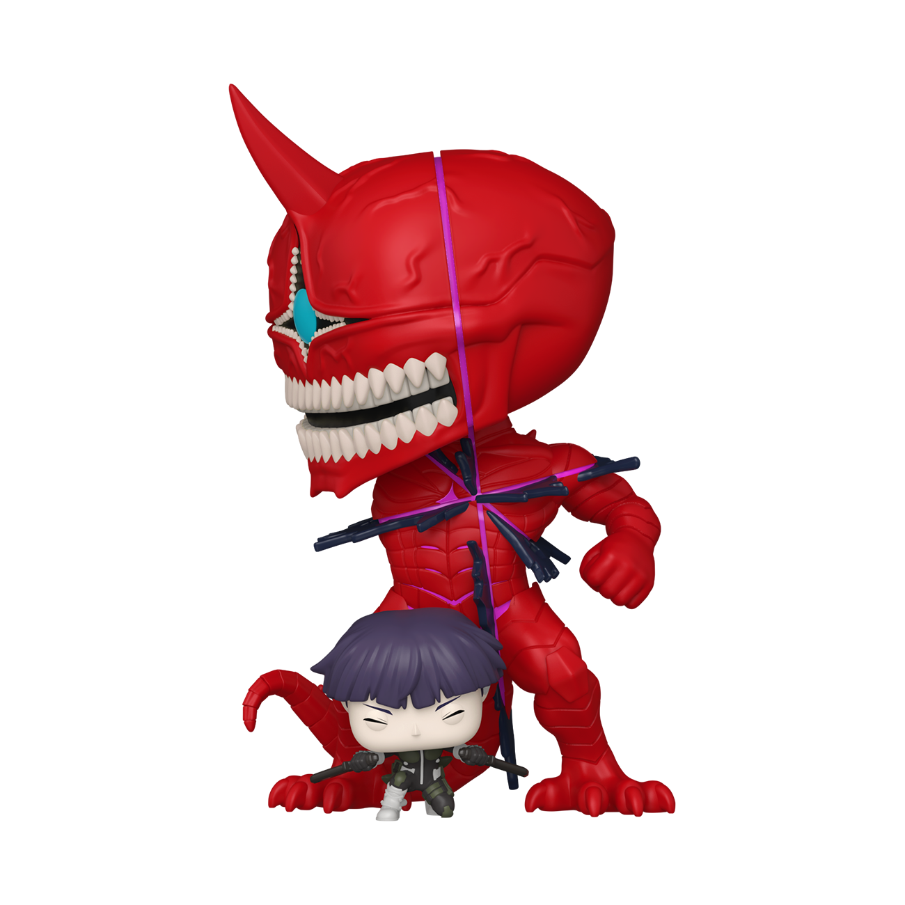 Funko POP! Animation Kaiju No. 8 Soshiro Hoshina vs Kaiju No. 10, juego de figuras de vinilo n.º 2251, 4.8 y 1.4 pulgadas