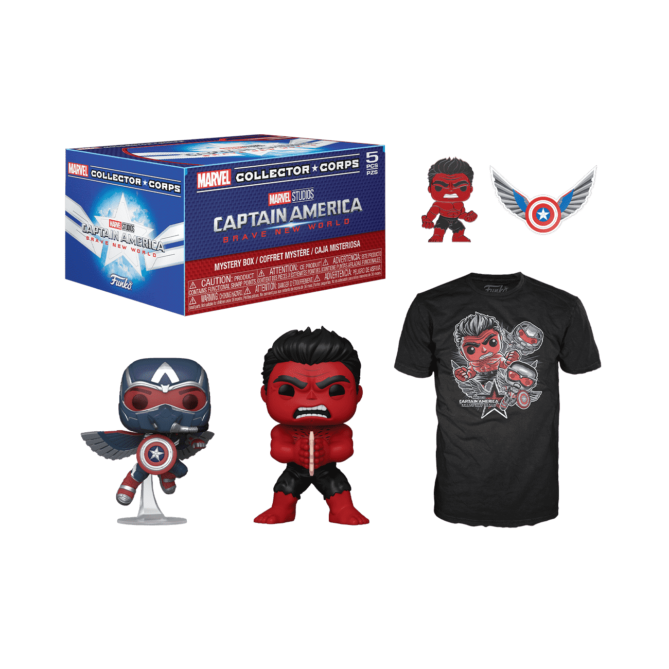 Captain America Brave New World Collector Corp Box | Funko