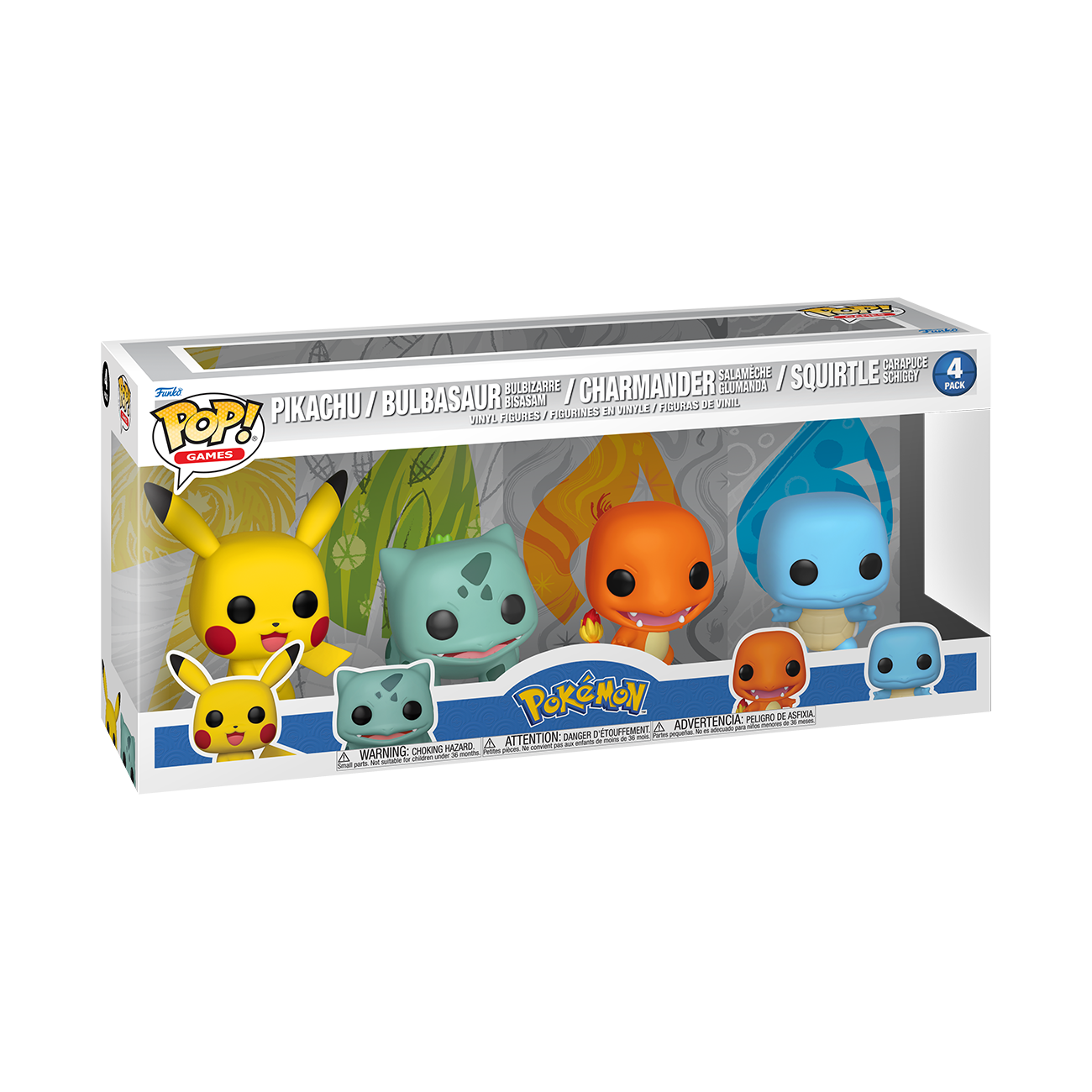 Funko POP! GAMES ポケモン 4点セット Pop! Pokémon Starters 4-Pack | Funko