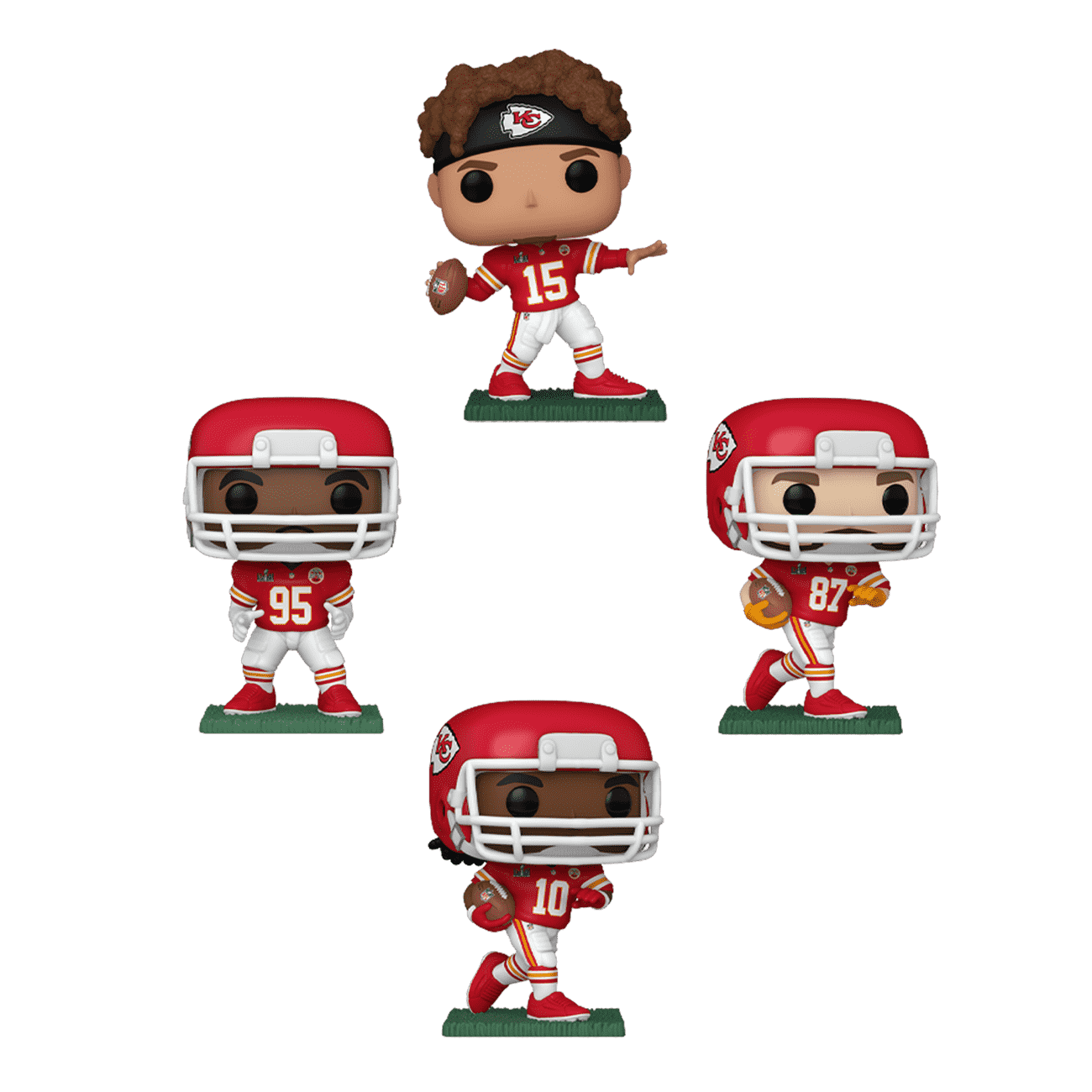 Pop! Kansas City Chiefs Super Bowl 2024 4-Pack | Funko