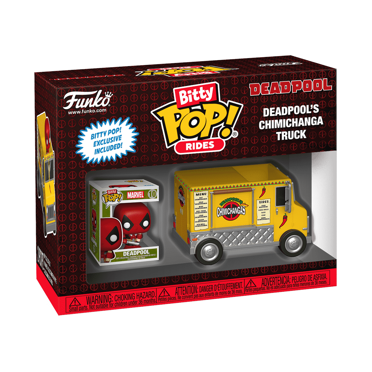 Bitty Pop! Rides Deadpool's Chimichanga Truck | Funko