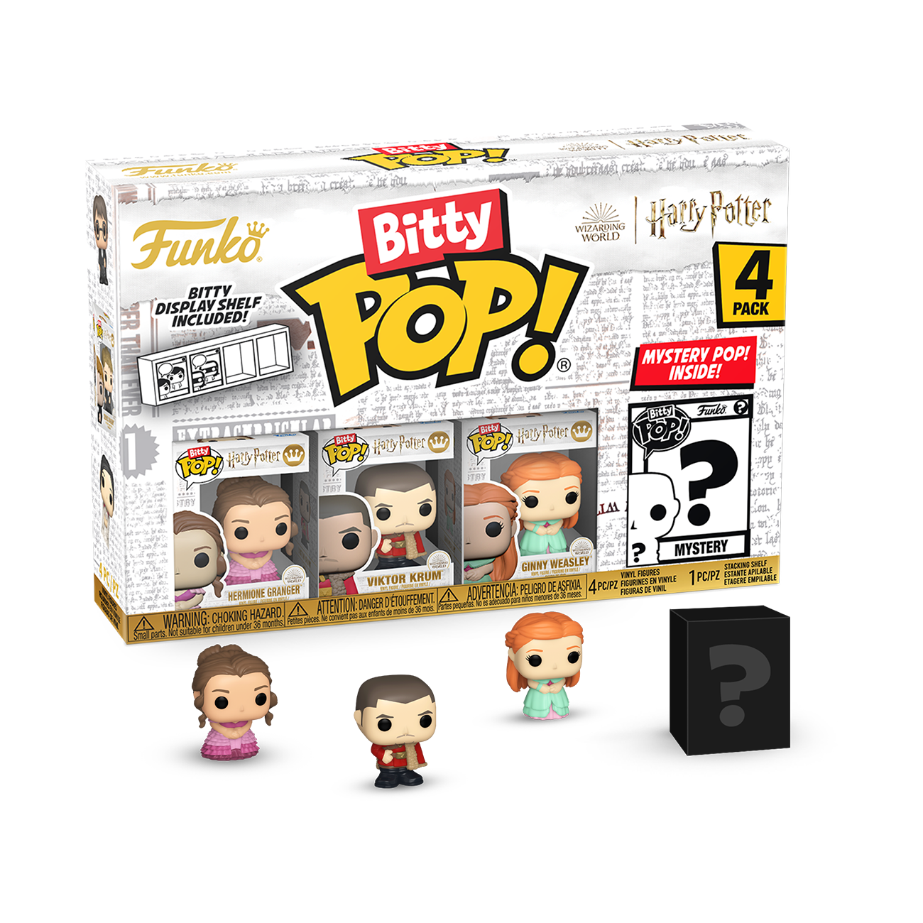 Funko Bitty Pop! HP GOF - Hermione 4pkY una Minifigura Misteriosa Sorpresa