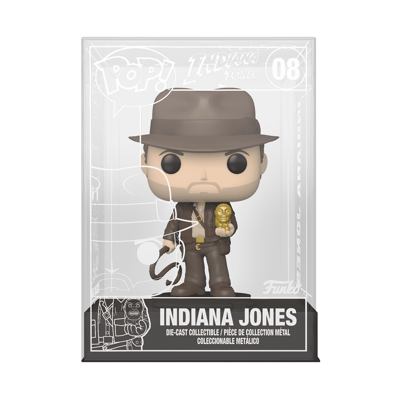 Pop! Disney: 10'' Metallic Gold Indiana Jones Funko Shop Exclusive