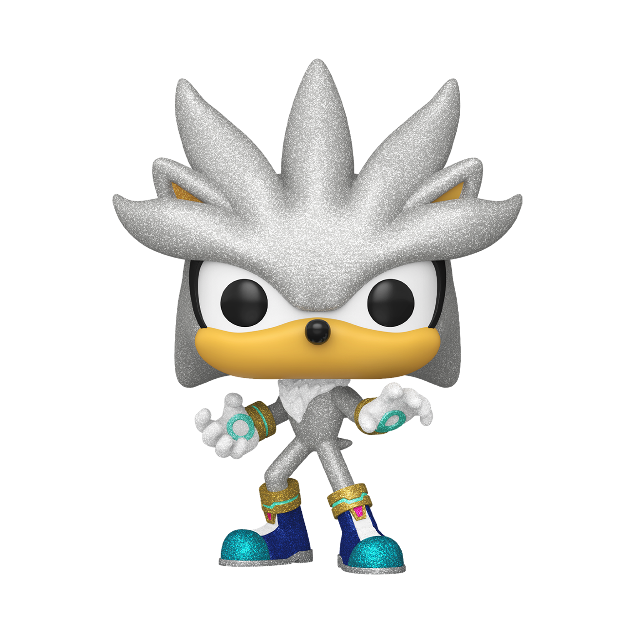 Funko Pop! Games: Sonic – Silver Diamond Glitter Nº1103 | Figura Coleccionable Exclusiva de Vinilo | Edición Especial Fans y Coleccionistas