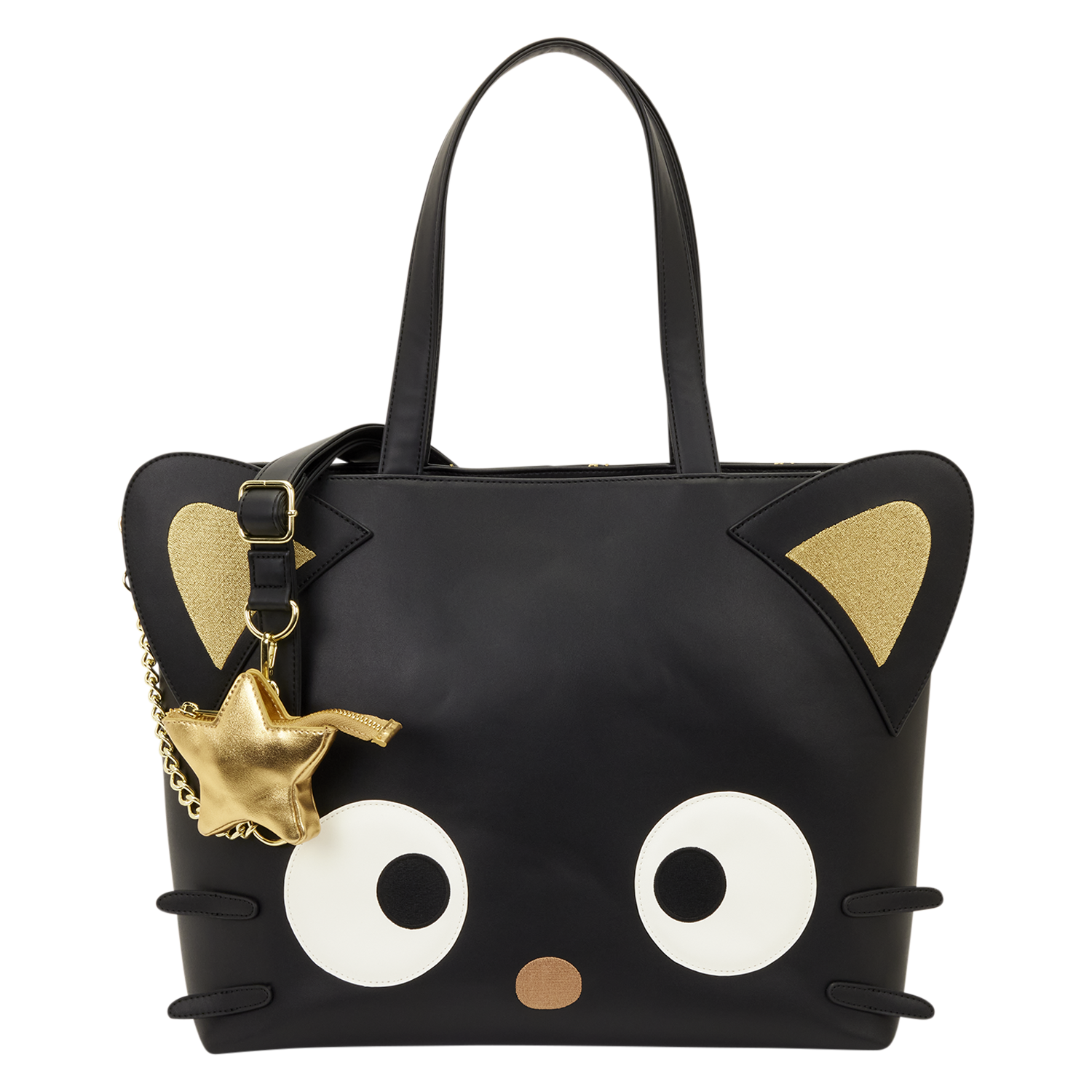 Sanrio Chococat Stars Tote Crossbody Bag with Coin Bag | Officially Licensed | Plastic | Loungefly