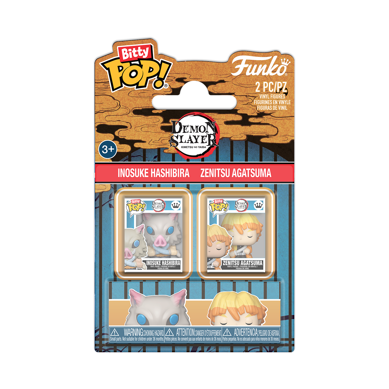 Bitty Pop! Inosuke Hashibira & Zenitsu Agatsuma 2-Pack | Funko