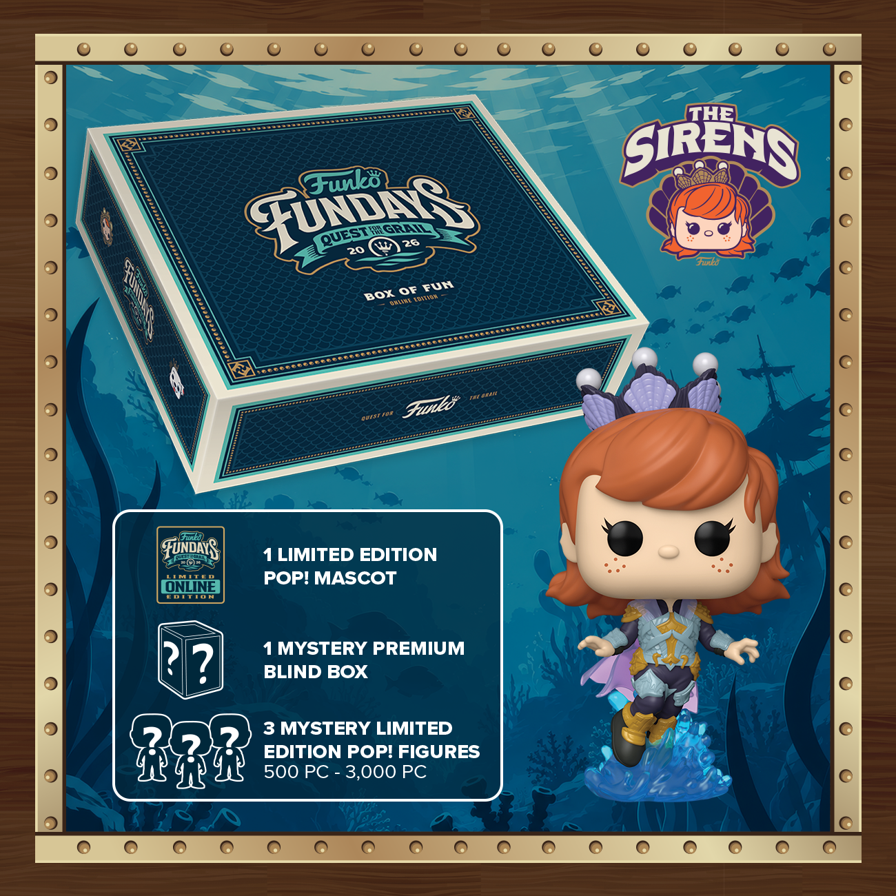Funko Quest for the Grail 2026 Box of Fun (The Sirens)