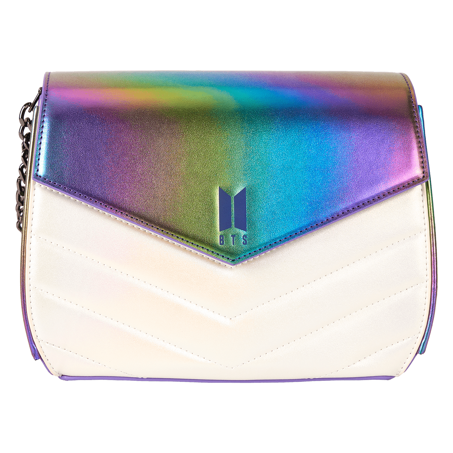 Funko Pop By Loungefly BTS Iridescent Quilted Crossbody Bag | Officially Licensed | Vegan Leather