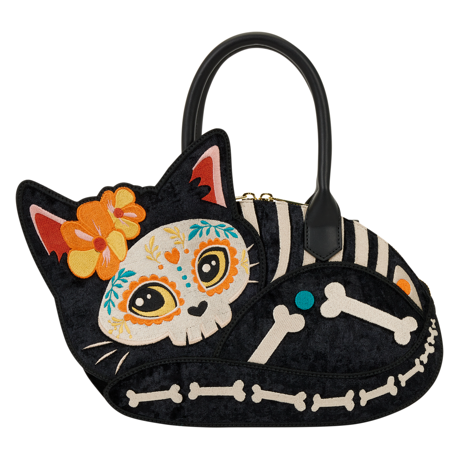 Loungefly Día de los Muertos Cat Alebrije Crossbody Bag | Plastic