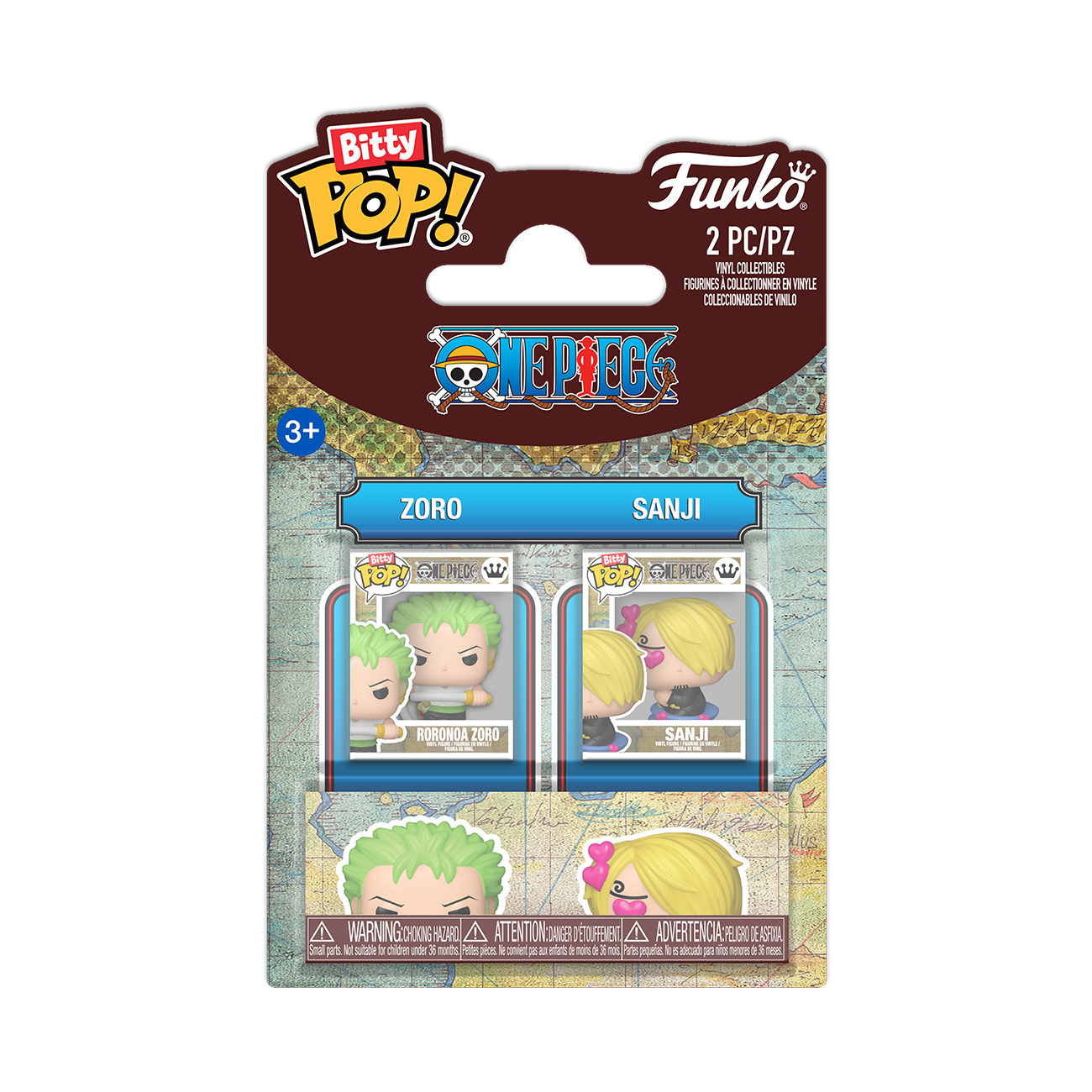 Funko Bitty Pop! Zoro & Sanji 2-Pack