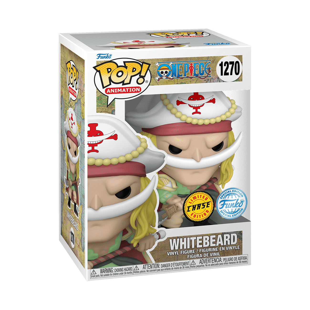 Funko Pop! Animation One piece WhiteBeard 1270 Exclusivo Chase - Moça do Pop - Funko Pop é aqui