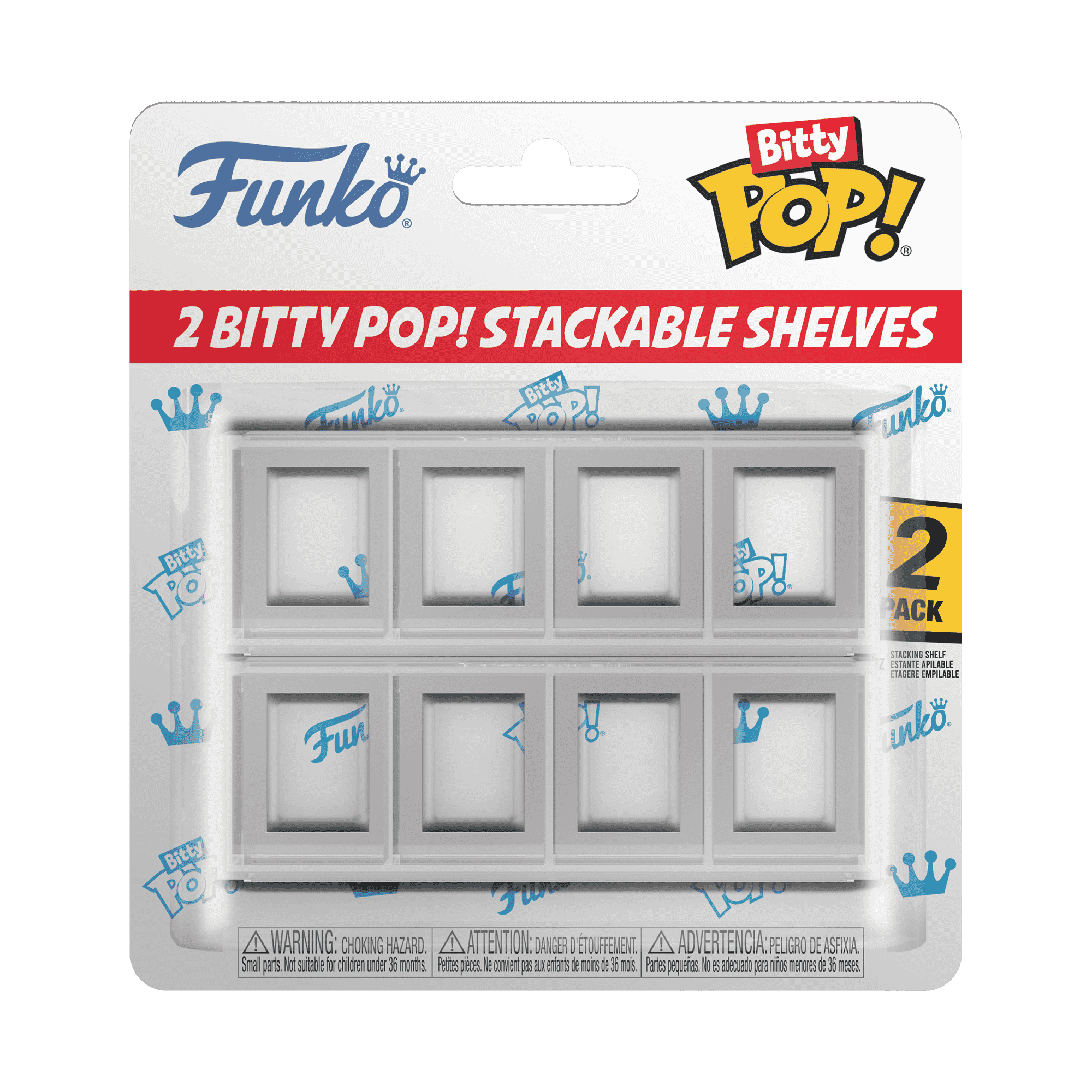 Pop-It Set of 2 Stackable and Collapsible Storage Racks 