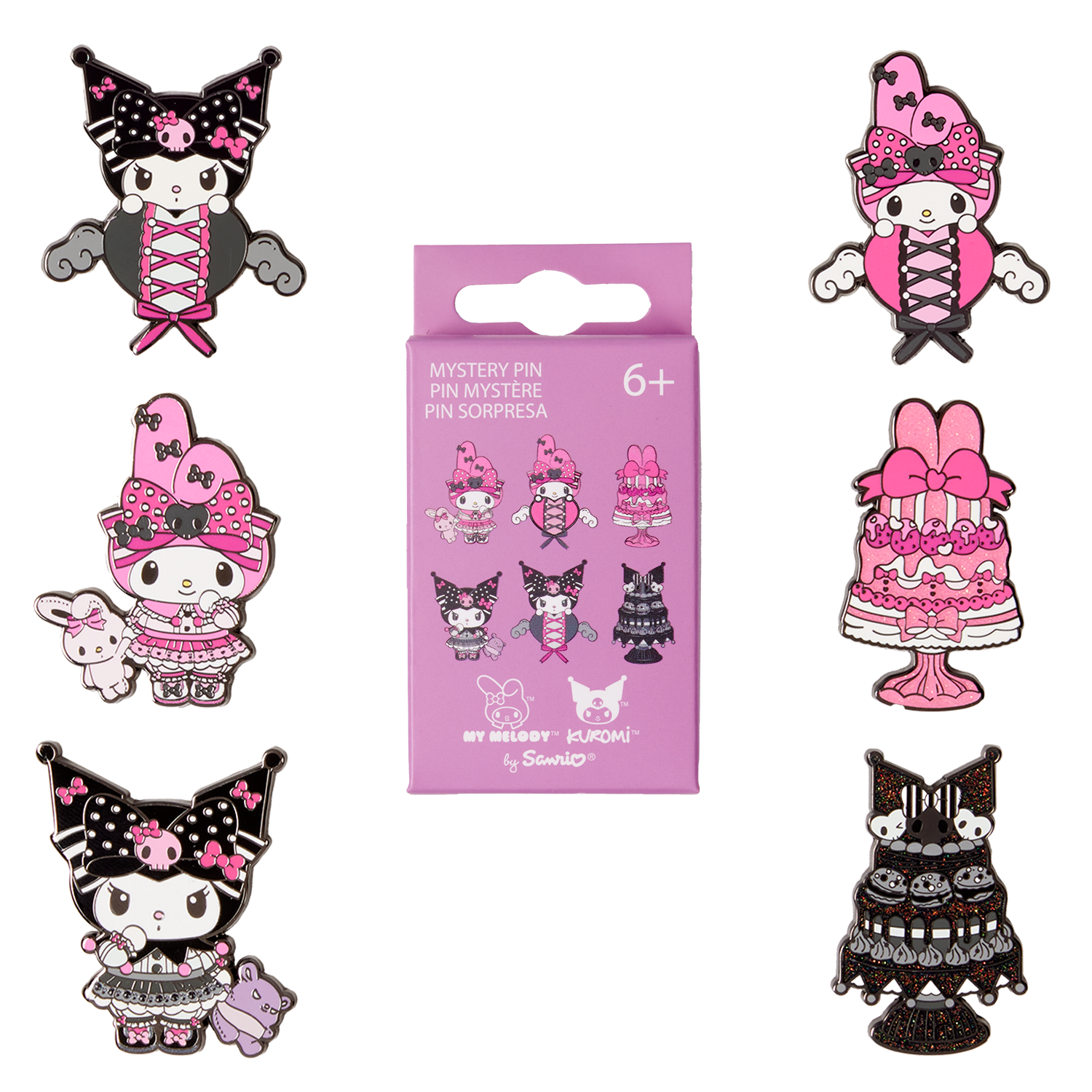 Sanrio My Melody & Kuromi Mystery Box Pin | Officially Licensed | Loungefly