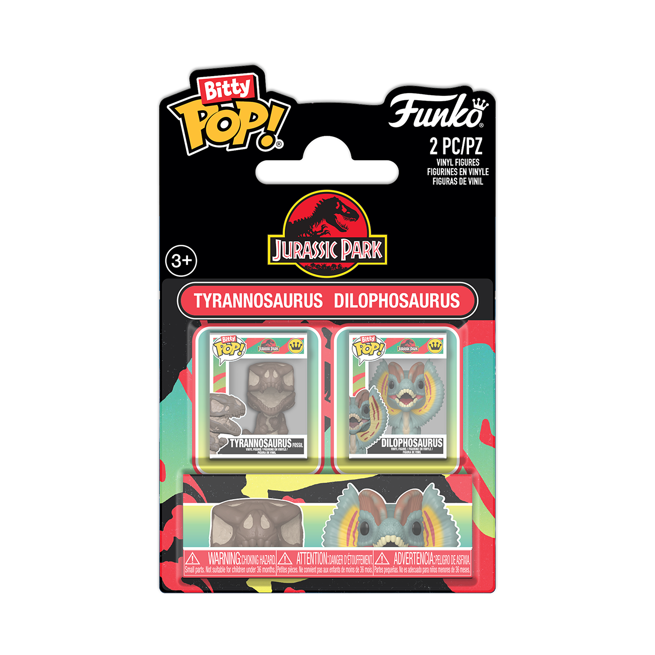 Funko Bitty Pop! Tyrannosaurus Fossil & Dilophosaurus 2-Pack