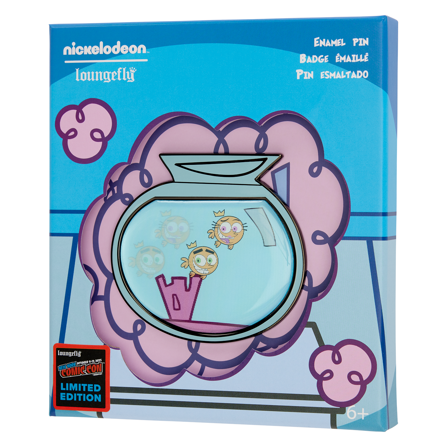 NYCC Limited Edition The Fairly OddParents Lenticular 3 Collector Box Pin Officially Licensed Loungefly 25$