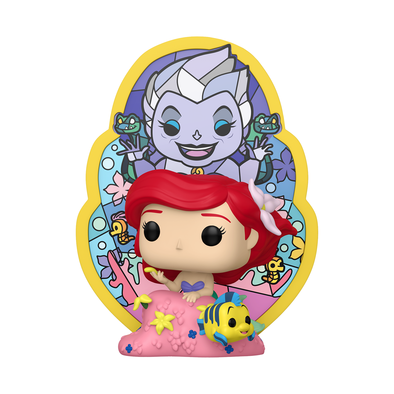 Photos - Action Figures / Transformers Funko Pop! Deluxe Ariel  77991 (Ursula Stained Glass)