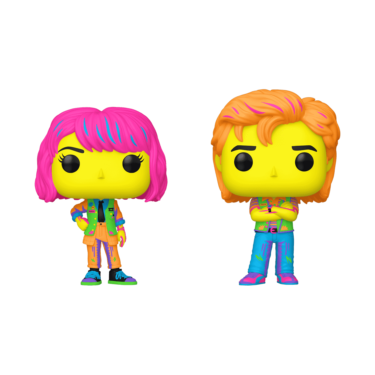Pop! Robin & Steve 2-Pack (Black Light) | Funko