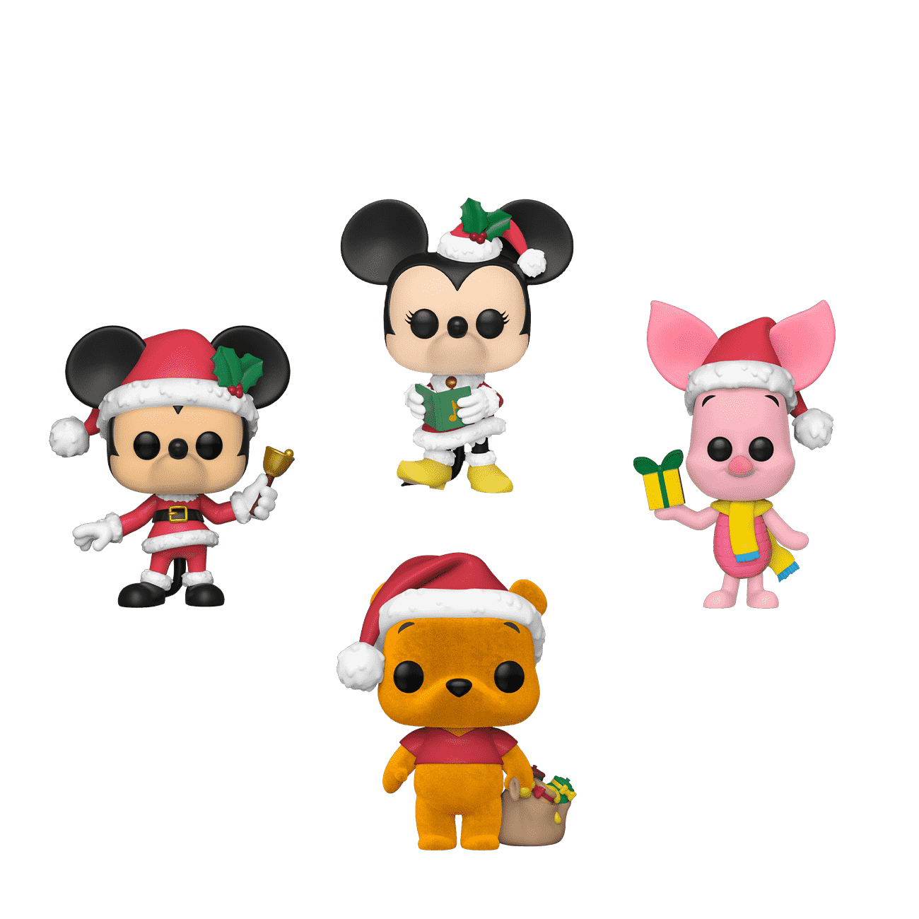 Buy Pop! Disney Holiday (Flocked) 4-Pack at Funko.