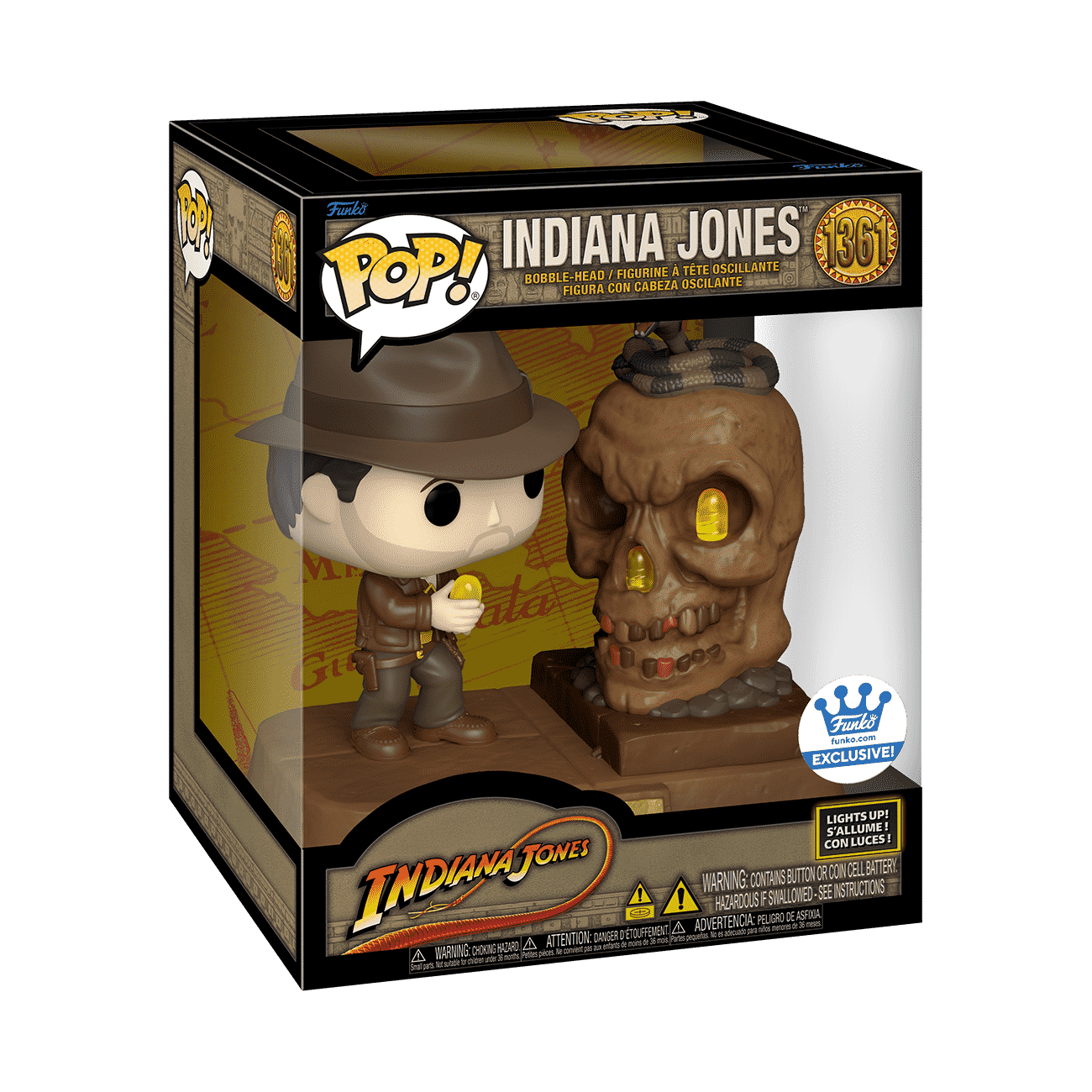 Buy Pop! Deluxe Light Up Indiana Jones at Funko.