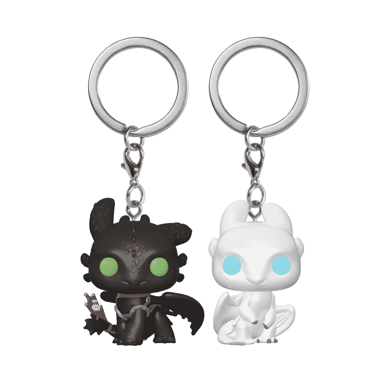Pop! Keychain Toothless & Light Fury - 2 Pack | From the Vault | Funko