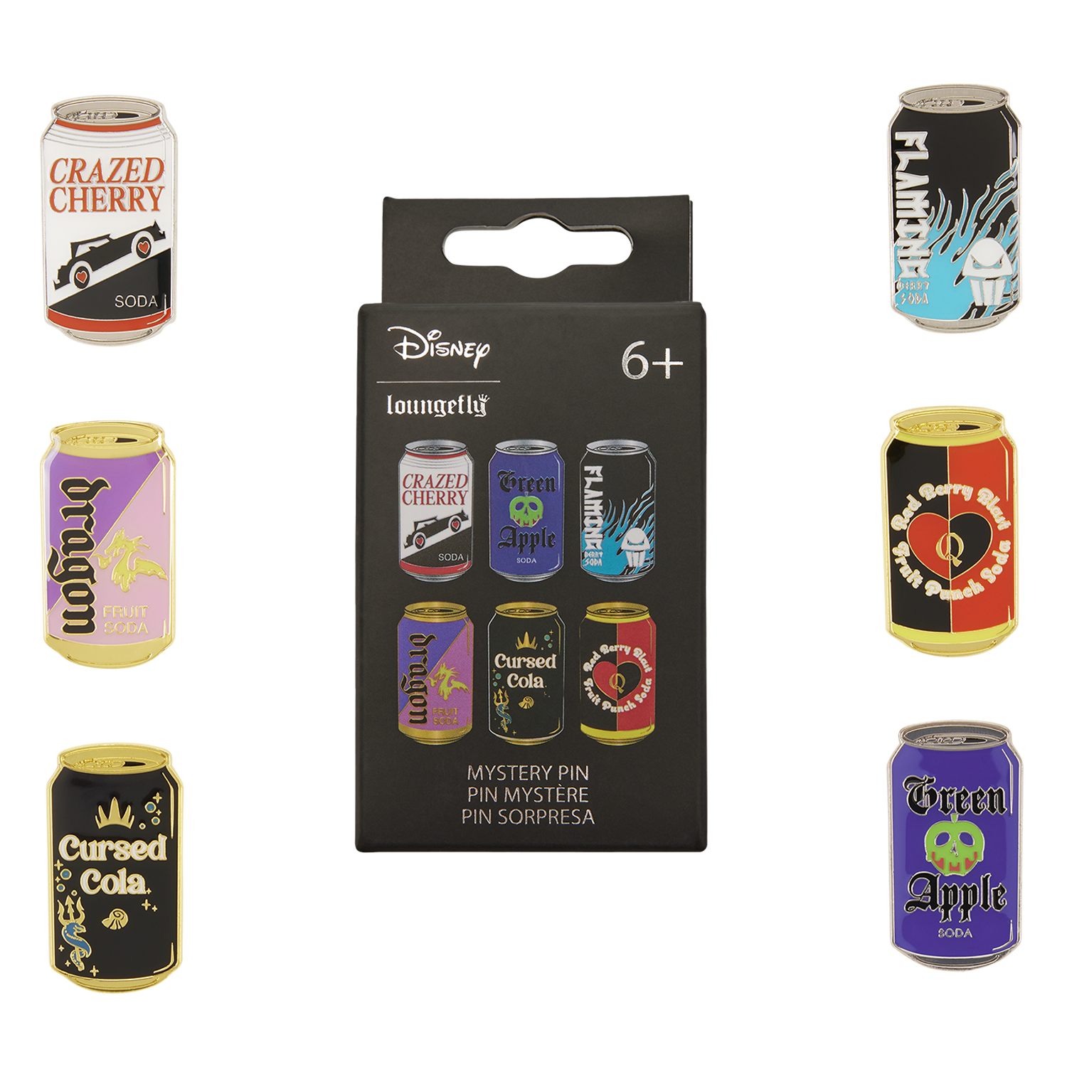Disney Villains Exclusive Soda Can Mystery Box Pin Officially Licensed Loungefly 11$