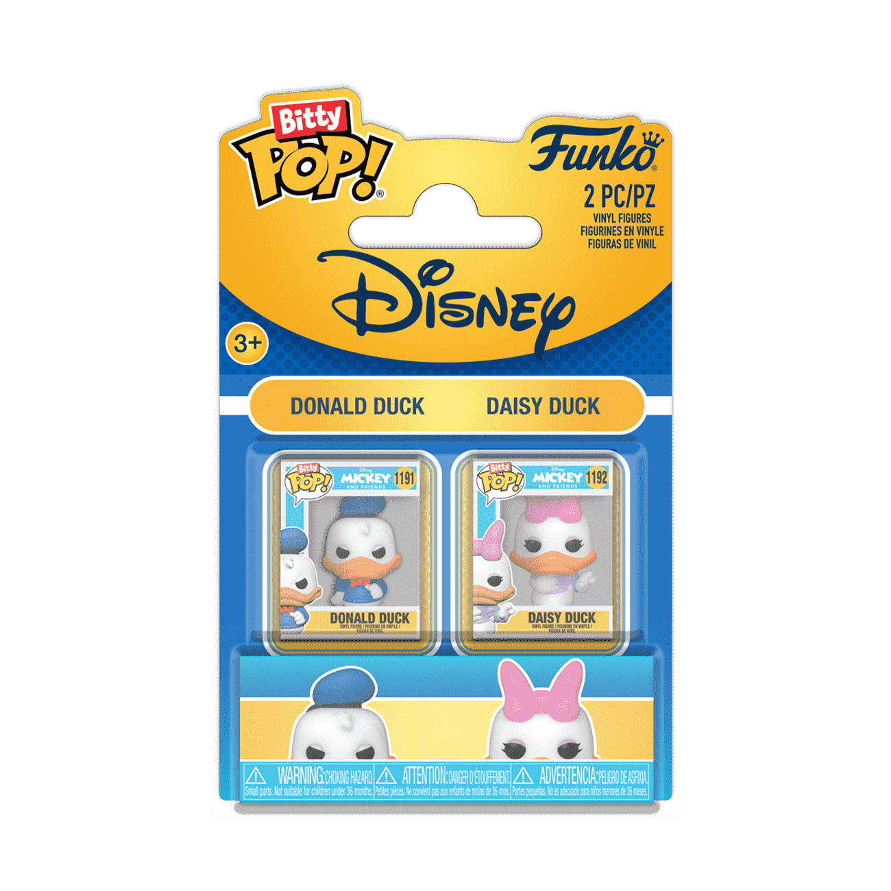 Funko Pop! Bitty 2-Pack: Disney - Donald & Daisy