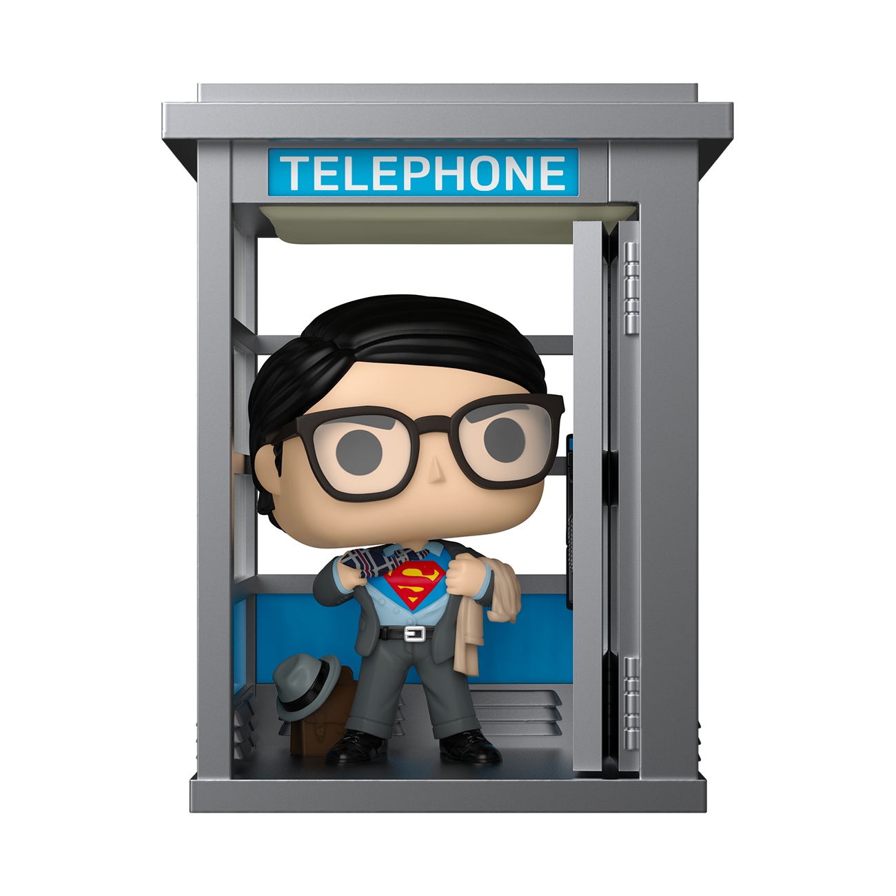 Funko Pop! Deluxe: DC Comics - Superman with Booth- Exclusiva Amazon