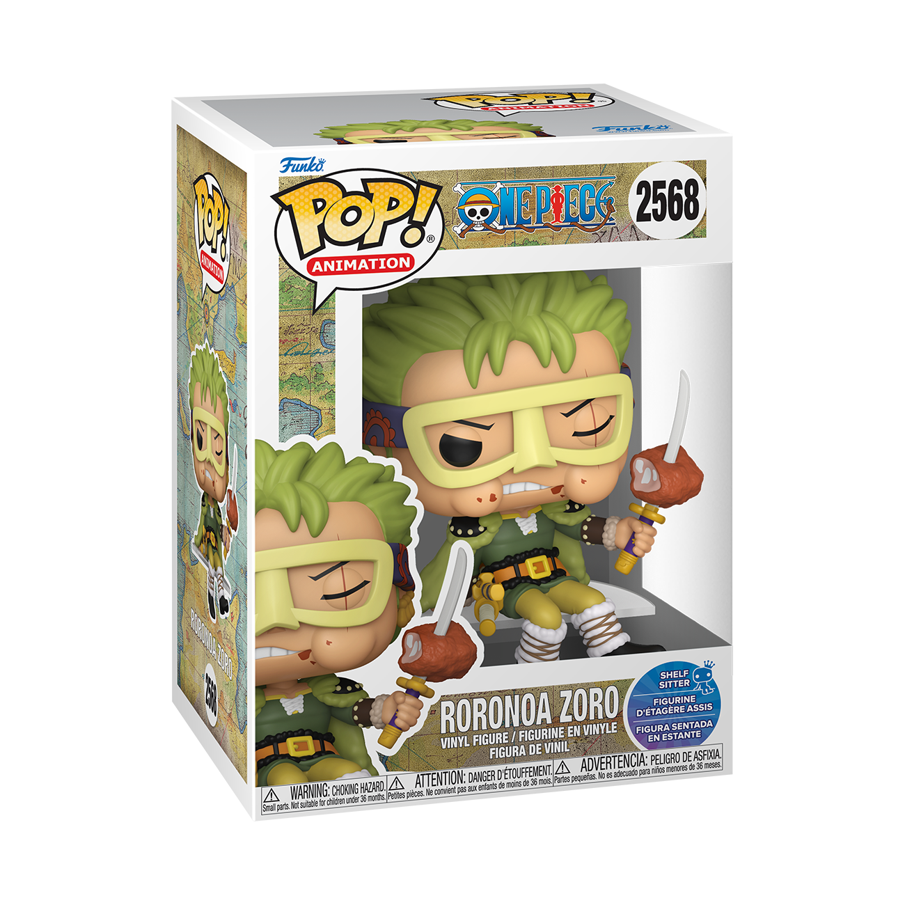 Pop! Roronoa Zoro (Shelf Sitter) | Funko
