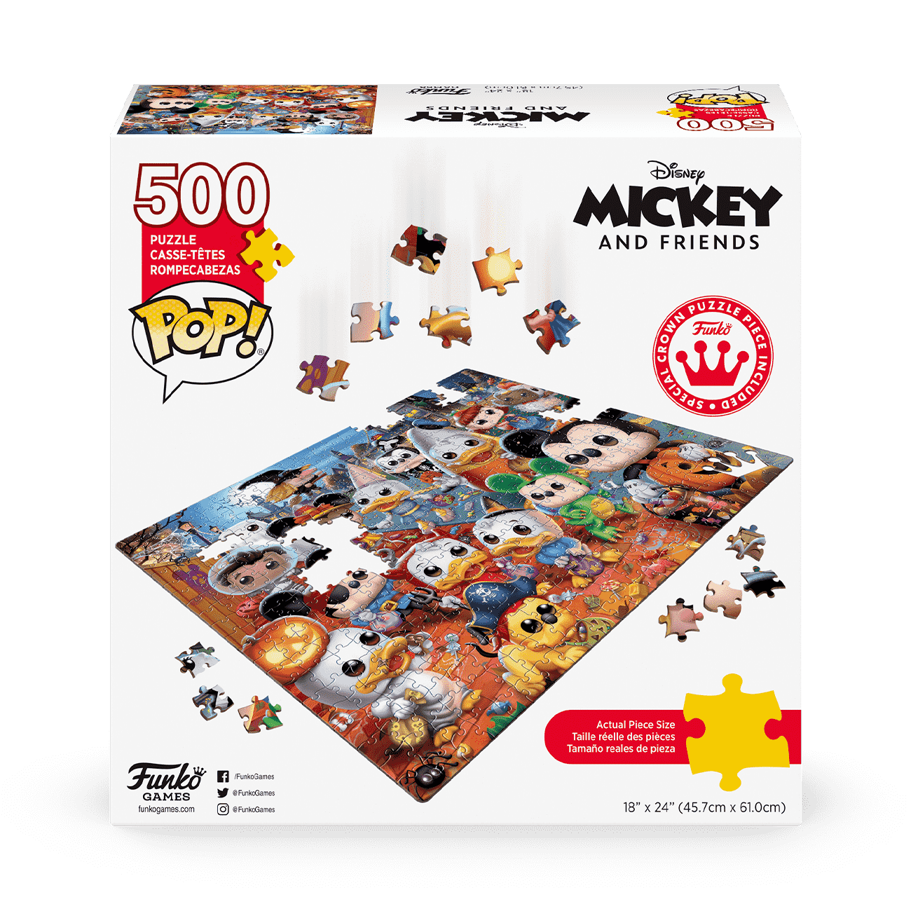 Buy Pop Trick or Treat Mickey and Friends Puzzle at Funko